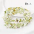 Irregular light green Xishan jade stone chip beads for DIY jewelry making - Xinshan Jade (Circumference Approx. 80cm)