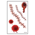 Tatuajes temporales Halloween WS-K05 con cicatrices realistas y heridas de sangre falsa - WS-K05