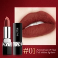 Rouge à lèvres mat velours SADOER #01 rouge foncé avec fini pigmenté sur les lèvres - 4g / Rouge à Lèvres Mat-01