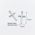 Zilveren vintage kruis hanger 23x13mm DIY accessoire voor kettingen en sieraden - Antiek Zilver szj008z23-1