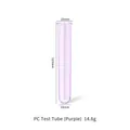 Purple PC plastic test tube for DIY hydroponic vase mold, 123mm length size - PC Test Tube (Purple)