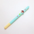 Penna gel a forma di cioccolato con corpo in silicone azzurro e topper cupcake - Cupcake Blu