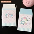 Cute pink and blue plaid puppy paper envelopes for photo cards, size 8.5x11x3cm - 3# Note - Cute Envelope Bag