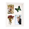 White 3cm deep shadow box frame with glass for wedding photos and dried flower specimens - White / 5cm / Square 12 Inch (30x30cm)