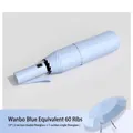 Automatic foldable UV umbrella in Wanbo Blue with reinforced 12-rib windproof structure - 60-Rib Equivalent Auto / Serene Blue