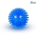 Blue squeaky TPR pet spike ball toy for dogs, floating and bouncy durable cleaning tool - Mini 5.5cm / Blue Transparent Ball