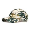 Berretto da baseball retrò in paglia mimetica pixel in tessuto intrecciato beige e verde - Regolabile / Verde Mimetico