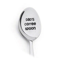 Cucchiaino da caffè in acciaio inossidabile lucido con incisione Dad's Coffee Spoon - CUCCHIAIO DA CAFFÈ DI PAPÀ