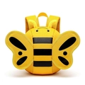 Cute yellow bee toddler backpack with wings and breathable straps for kindergarten kids - Yellow