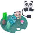 Luminous panda acrylic lid accessory for 40OZ tumbler with bamboo and mushroom scenery - 40OZ-Panda Bamboo Single Lid
