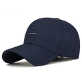 Casquette de baseball bleu marine avec broderie 1913 grise et coton sergé résistant - Réglable / Bleu marine