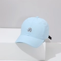 Détail de la casquette mesh bleu séchage rapide avec broderie 3D de la lettre A - 52-54cm / A Bleu