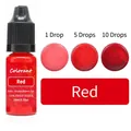 Concentrated red liquid dye for soy candle making in 10ml leak-proof bottle - 10ml / Red