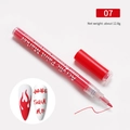 Red acrylic paint marker for nail art DIY designs with fine tip and vibrant finish - #07 Red