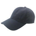 Berretto da baseball grigio scuro traspirante ad asciugatura rapida con fori in rete laser - Regolabile / Blu navy