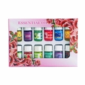 Set van 12 wateroplosbare 3ml essentiële oliën met diverse bloemen- en kruidengeuren - Etherische olieset met Engelse labels