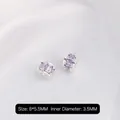 14k gold filled silver charm with purple marquise zircon, 8x5.5mm size for DIY bracelet - Small Purple Zirconia Silver