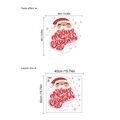 Detail van Merry Christmas muursticker met weergave van lay-out en afmetingen 40x40cm - ZA166/Kerstman