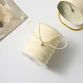 Rollo de cordón de ante beige crema para manualidades y creación de lazos hechos a mano - 50 Yardas / crema