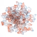 Pink and blue gradient butterfly crystal glass beads for DIY jewelry making - Purple Blue Gradient