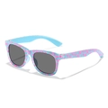 Kinder-Sonnenbrille mit Wassermelonen-Muster und dunkelgrauen Gläsern für Mädchen - Blau Wassermelone