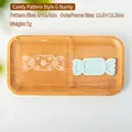Acrylic Christmas candy fondant stamp with snowflake pattern for DIY cake decorating - QA0966-Candy Pattern G