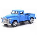 Modellino di pickup vintage blu in scala 1:32 con dettagli in argento per bambini - Blu