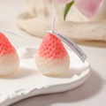 Grande Fraise Rose Et Blanc Unité Simple