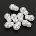 Perle barocche a forma di arachide con trama a coste per creazione gioielli DIY - Stile a Forma di Arachide a Costine (B018) / 15x10mm