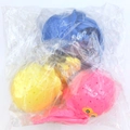 Three colorful octopus bath squeeze toys in yellow pink and blue colors for babies - Octopus 3pcs