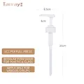 White 5CC syrup dispenser pump head 25cm length for glass and plastic bottles - 5cc Universal Pump Head for Plastic/Glass