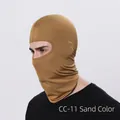 Outdoor cycling balaclava face mask in sand color with breathable elastic fabric - Sand