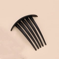 Kreativer schwarzer 6-Zahn-Haarkamm aus Kunststoff für elegantes Damen-Haarstyling - Klein (6 Zähne) / Schwarz