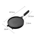 Black round non-stick egg roll mold for gas stove with size 22cm diameter details - New Style 22cm Egg Roll Maker