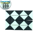 Black and white foldable magic snake puzzle toy 24 segments in retail packaging - Black+White