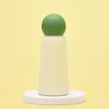 Gourde 350ml en acier inoxydable ivoire avec couvercle sphérique de couleur vert armée - 350ml / Vert Armée