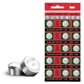 Set of 10 LR1130 alkaline 1.55V button cell batteries for light-up toys and gifts - 10 Batteries