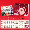 Christmas countdown calendar DIY bracelet set with charms beads and gift box for girls - RC413 Bracelet Set with Gift Bag