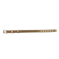 Golden mesh metal watch band strap with adjustable buckle and minimalist weave design - Metal Mesh Strap / Gold