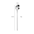 Polished silver stainless steel spoon with dimensions 15cm length and 18g weight - 410 Stainless Steel / 15CM / Natural