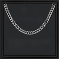 Silver Cuban link chain for men in a 'To My Man' gift box with sentimental message card - To My Man-Silver Cuban Chain