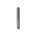 Professional black carbon fiber hair styling comb with fine teeth and pointed tail - Black
