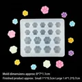 Molde de silicona con 20 cavidades de pata de gato con dimensiones para manualidades - Estilo 3 20 Piezas Estampado De Huellas De Gato / Transparente