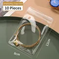 Set van 10 grote heldere PE-zakjes 8x12cm voor oxidatievrije bescherming van sieraden - 10 stuks (8*12cm)