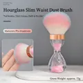 Brosse à ongles dégradé rose et bleu avec manche sablier et détails en or rose brillant - Dm-sablier-rose