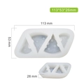 3D cartoon hamster silicone mold for mousse cake and plaster crafts with size dimensions - 4-Cavity Cheese