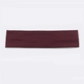 Deep red elastic sports headband for running with soft breathable cotton fabric - Wine Red