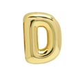 Polished 18k gold balloon letter D pendant charm for custom bracelet jewelry DIY - Gold Letter-D