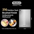 Medium size 316 stainless steel cutting board with brushed finish 29x20cm size - 29*20cm/SUS316