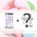 Set di morbide spugne trucco a goccia, oblique e a zucca in confezione cilindrica - Colore Casuale - Scatola di Latta a Pois